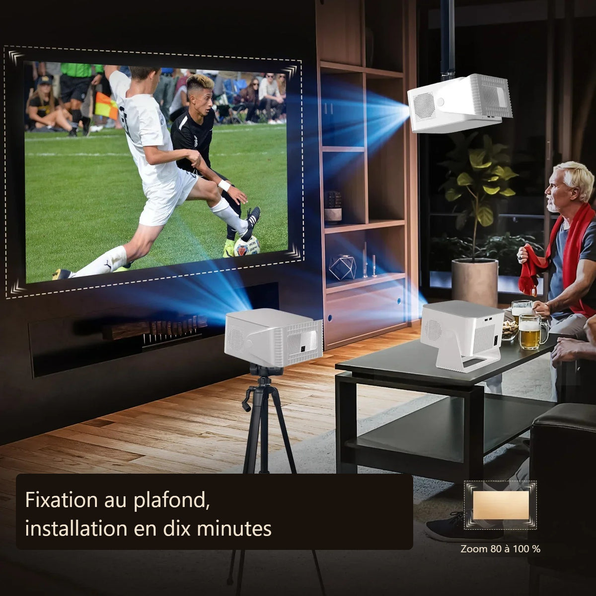 Fixation au plafond et installation en dix minutes
