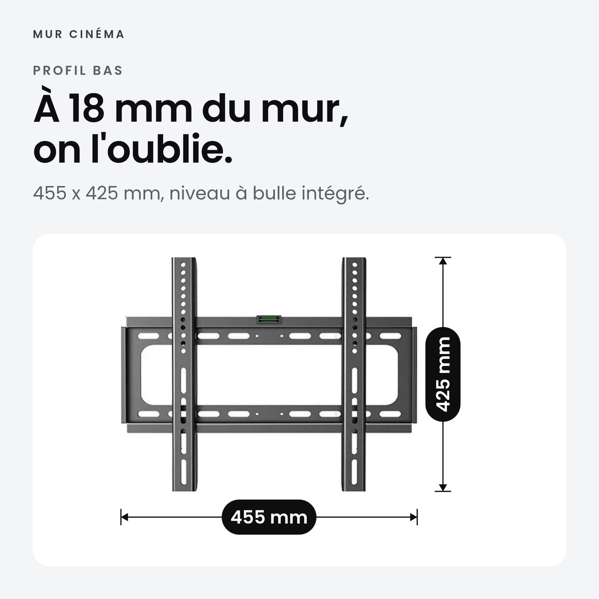 Visuel Mur Cinéma : À 18 mm du mur, on l'oublie