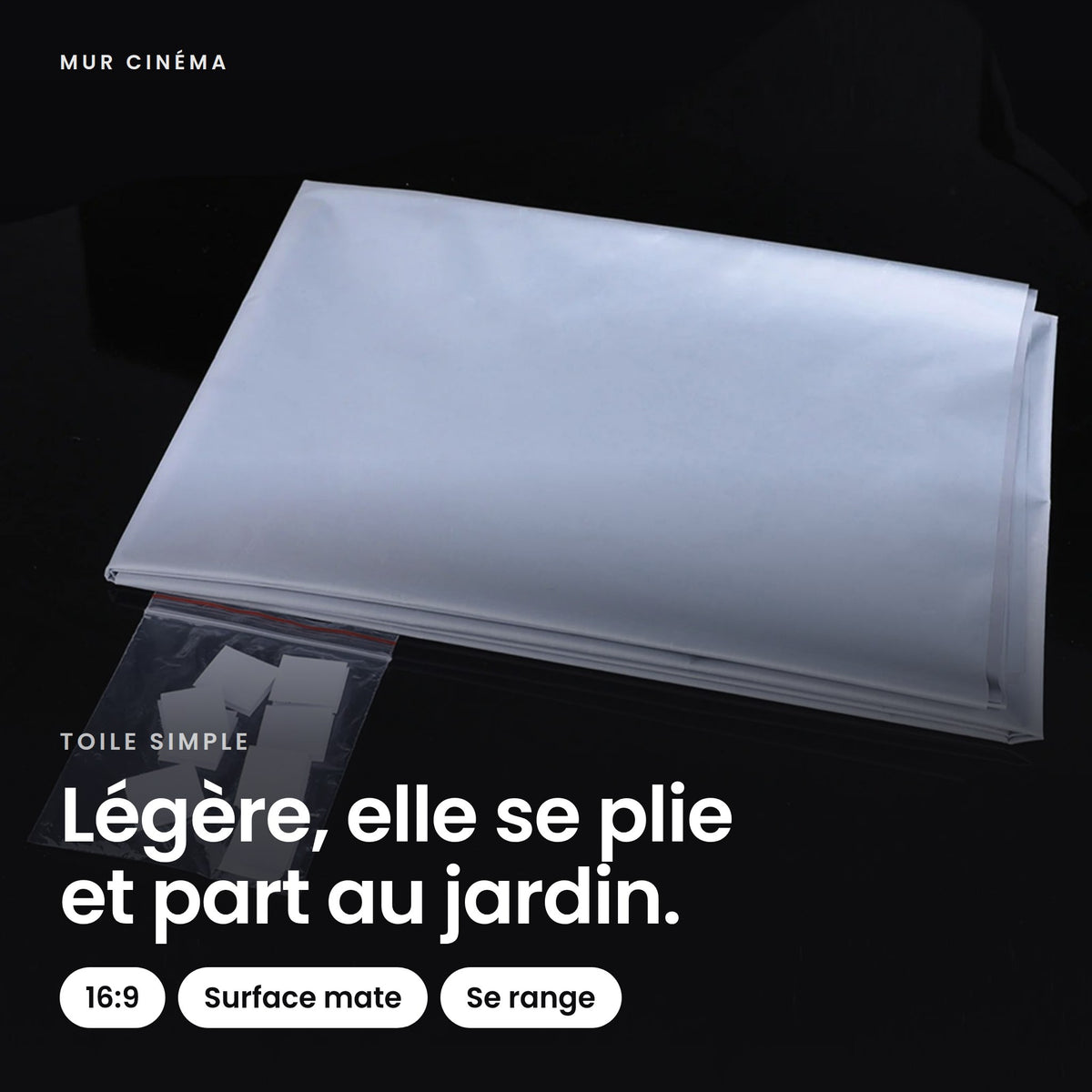 Visuel Mur Cinéma : Légère, elle se plie et part au jardin