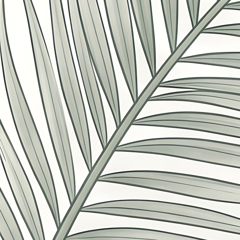 Détail du papier peint Palmes épurées, 40 cm de large